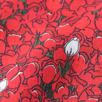 HKM-373587 Rose Twist Pure Ramie Digital Printing Fabric - 140cm Wide, Available in Multiple Lengths