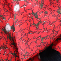 HKM-373587 Rose Twist Pure Ramie Digital Printing Fabric - 140cm Wide, Available in Multiple Lengths