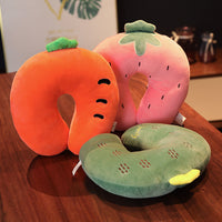 HKM-373587 U-Shaped Plush Neck Pillow for Comfortable Travel and Sleep