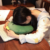HKM-373587 U-Shaped Plush Neck Pillow for Comfortable Travel and Sleep