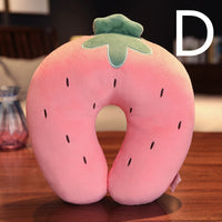 HKM-373587 U-Shaped Plush Neck Pillow for Comfortable Travel and Sleep