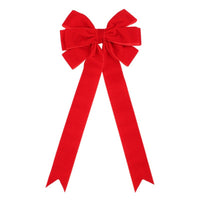HKM-373715 Christmas Tree Decorative Bowknot Garland Pendant in Khaki, Green, and Red - Handmade Holiday Accents