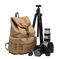 HKM-373779 Recreational Canvas Photo Bag with Large Capacity and Waterproof Features
