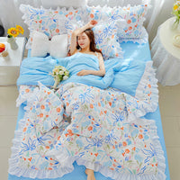 HKM-373907 Korean Style Solid Color Washed Cotton Summer Quilt, 200x230cm