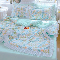 HKM-373907 Korean Style Solid Color Washed Cotton Summer Quilt, 200x230cm