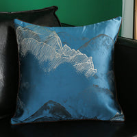 HKM-374035 Simple Modern Geometric Silk and Satin Throw Pillow Cover - 45x45cm