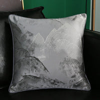 HKM-374035 Simple Modern Geometric Silk and Satin Throw Pillow Cover - 45x45cm