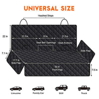 HKM-374099 Water and Dirt Resistant Black Car Rear Seat Load Pad for Volkswagen