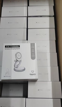 HKM-374163 Three-in-One Magnetic Wireless Charger with Fast Charging Capability