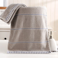 HKM-374483 Ultra-Soft Pure Cotton Facial Towel, Quick-Dry Absorbent, Houndstooth Design, 35x75 cm