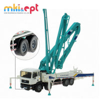 HKM-374547 1:55 Scale Diecast Concrete Mixer Pump Truck Model Toy for Ages 5-13
