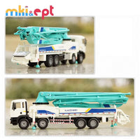 HKM-374547 1:55 Scale Diecast Concrete Mixer Pump Truck Model Toy for Ages 5-13