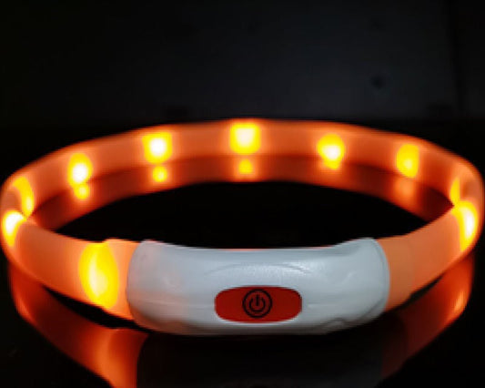 HKM-374611 Dog Silicone Luminous Collar LED