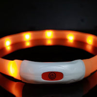 HKM-374611 Dog Silicone Luminous Collar LED