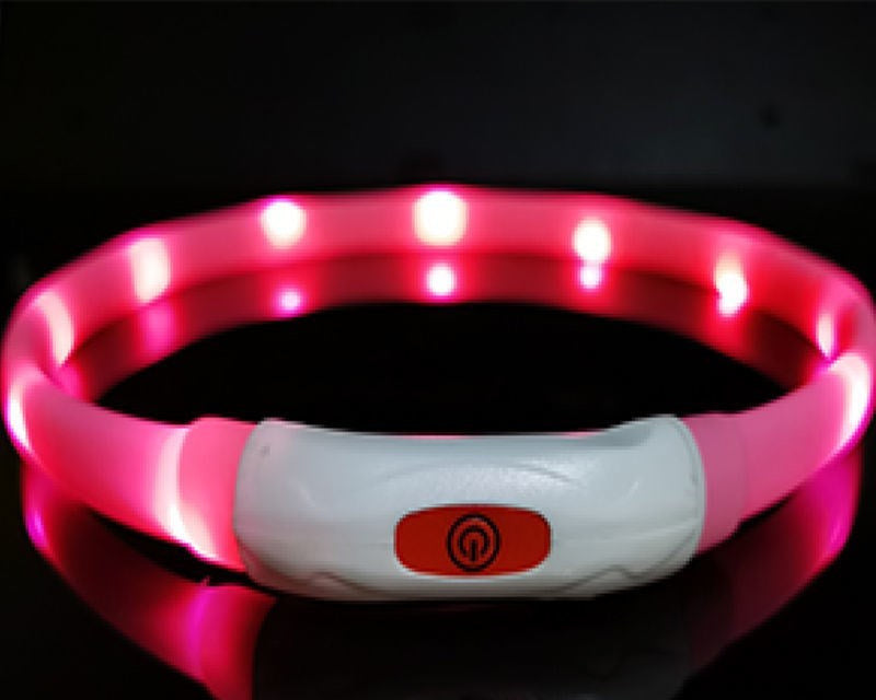 HKM-374611 Dog Silicone Luminous Collar LED
