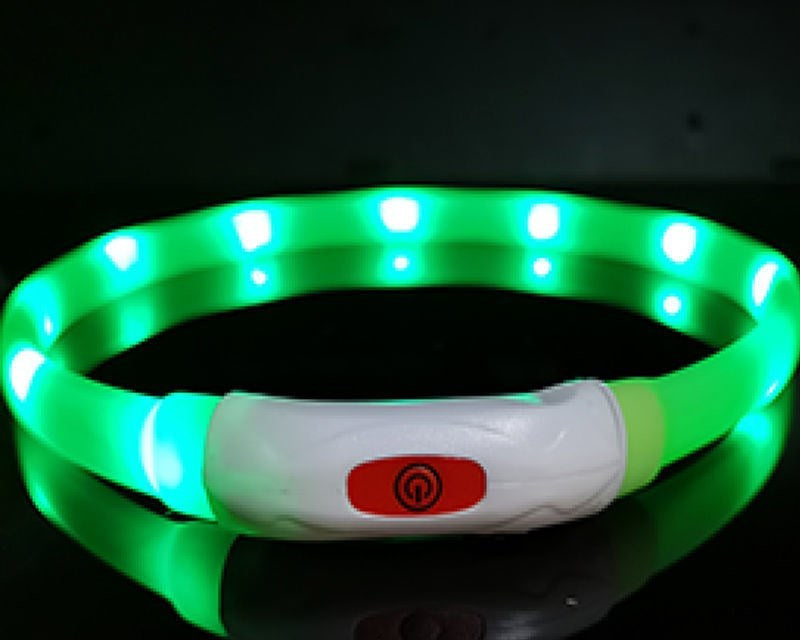 HKM-374611 Dog Silicone Luminous Collar LED