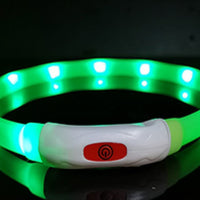 HKM-374611 Dog Silicone Luminous Collar LED