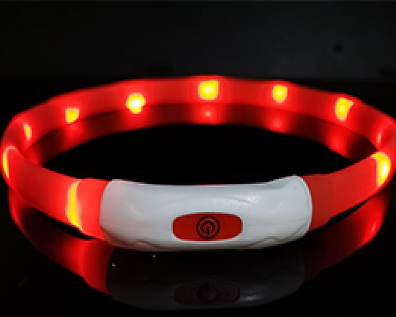 HKM-374611 Dog Silicone Luminous Collar LED
