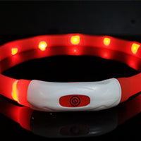 HKM-374611 Dog Silicone Luminous Collar LED