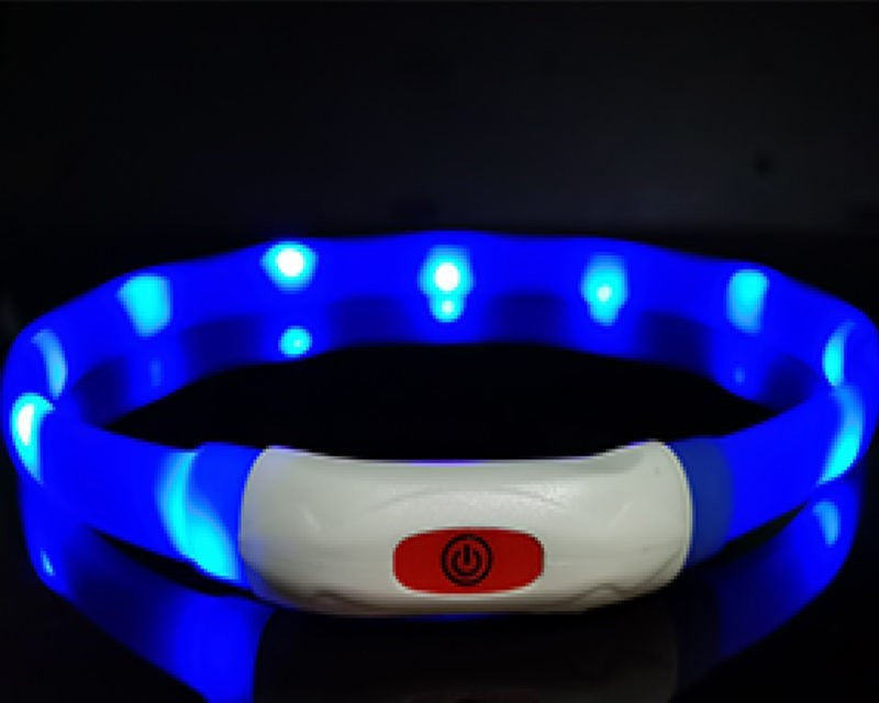 HKM-374611 Dog Silicone Luminous Collar LED