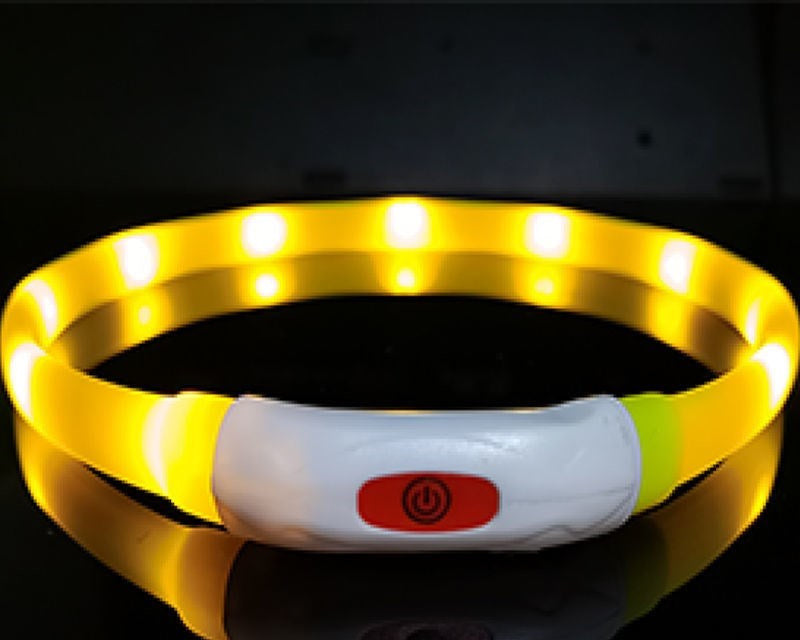 HKM-374611 Dog Silicone Luminous Collar LED