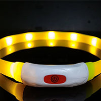 HKM-374611 Dog Silicone Luminous Collar LED