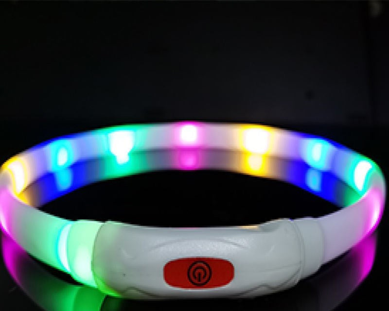 HKM-374611 Dog Silicone Luminous Collar LED