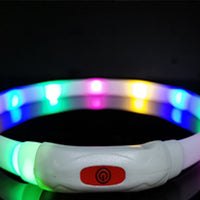 HKM-374611 Dog Silicone Luminous Collar LED