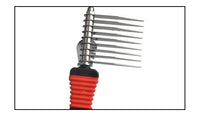 HKM-374611 Pet Knot Comb for Dog Hair Removal, Stainless Steel & Plastic, Red, 18 x 4.5 cm