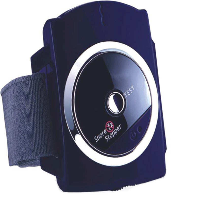HKM-374739 Infrared Anti-Snoring Device with Electronic Sleep Aid and Wrist Strap - Dark Blue