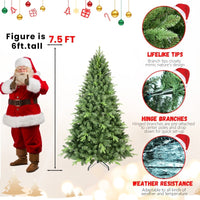 HKM-375187 PE/PVC Mixed Christmas Tree – Green, Available in Various Heights (4ft to 9ft)