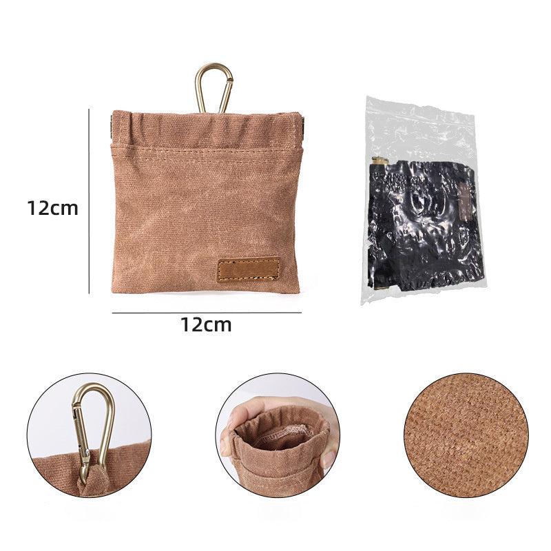 HKM-375251 Pet Snack Bag for Training Dogs - Durable Waxed Canvas in Multiple Colors