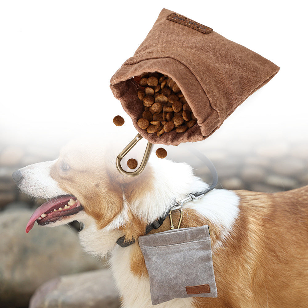 HKM-375251 Pet Snack Bag for Training Dogs - Durable Waxed Canvas in Multiple Colors