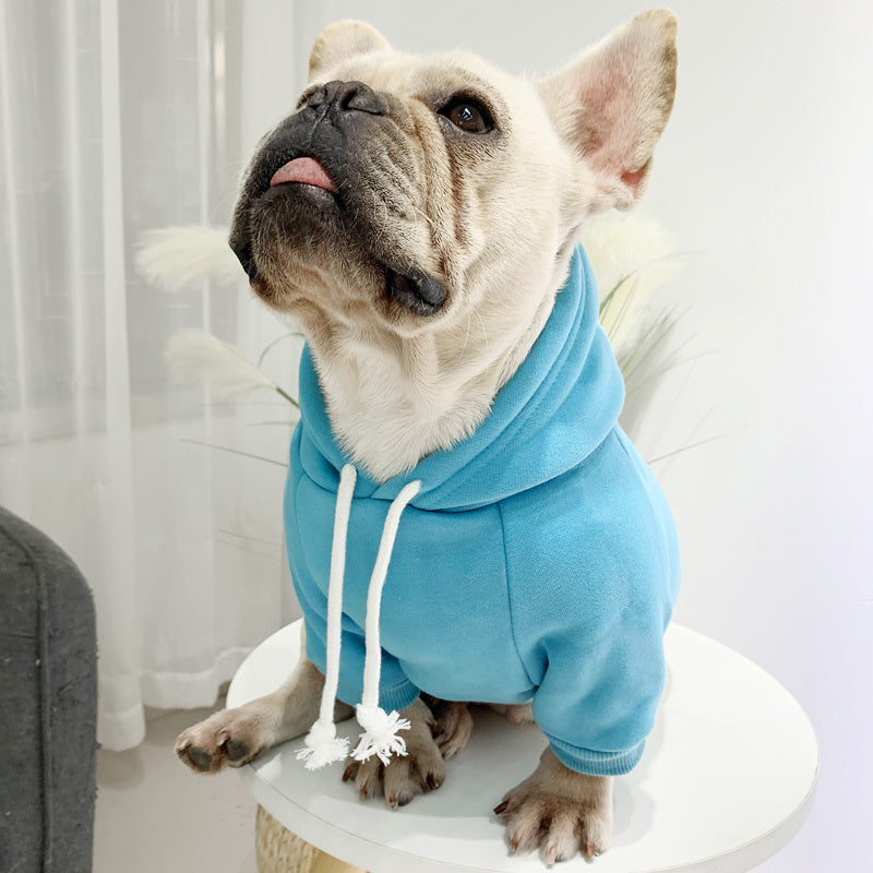 HKM-375315 Fleece Hoodie for Pets - Casual Style, Multiple Sizes Available