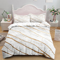 HKM-375379 Floral Landscape Bedding Set - 3 Piece Quilt Cover with Pillowcase Options