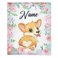 HKM-375379 Personalized Flannel Milestone Blanket with Cute Animal Designs in Multiple Sizes