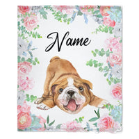 HKM-375379 Personalized Flannel Milestone Blanket with Cute Animal Designs in Multiple Sizes