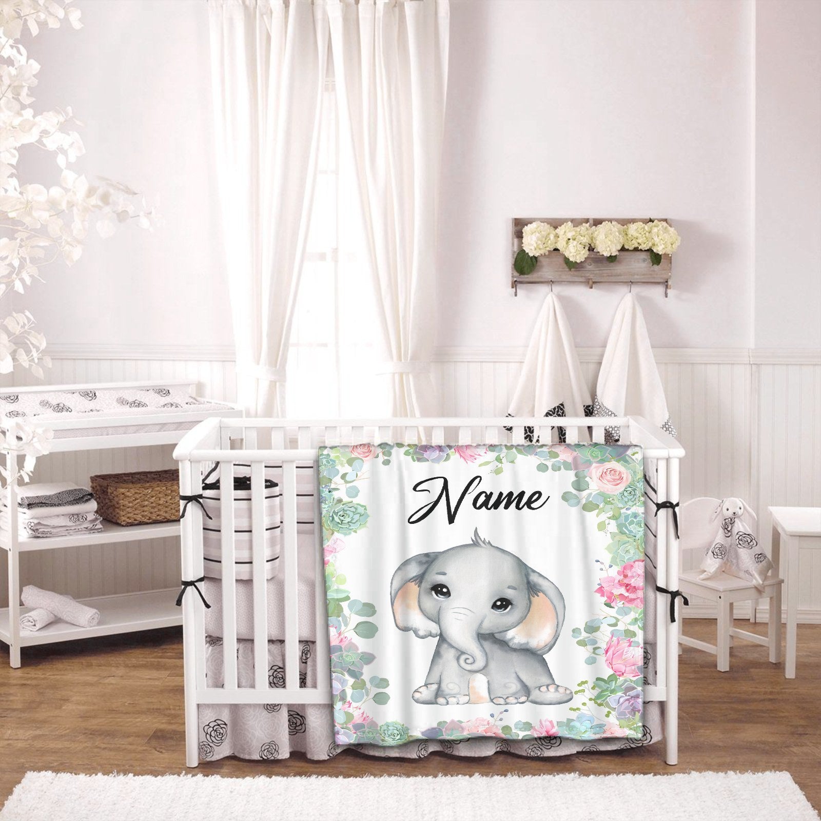 HKM-375379 Personalized Flannel Milestone Blanket with Cute Animal Designs in Multiple Sizes