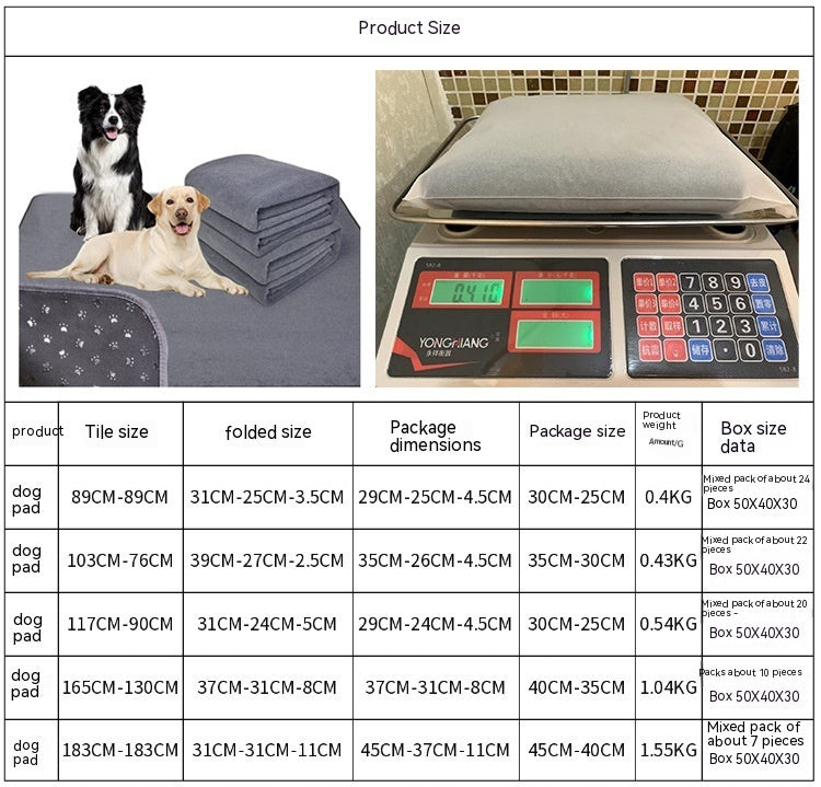 HKM-375443 Pet Special Multi-layer Water Absorption Anti-seepage Cooling Anti-dirty Waterproof Mattress Cover