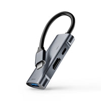 HKM-375443 Type-C 3-in-1 HDMI PD USB Expansion Dock for Versatile Connectivity