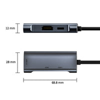 HKM-375443 Type-C 3-in-1 HDMI PD USB Expansion Dock for Versatile Connectivity