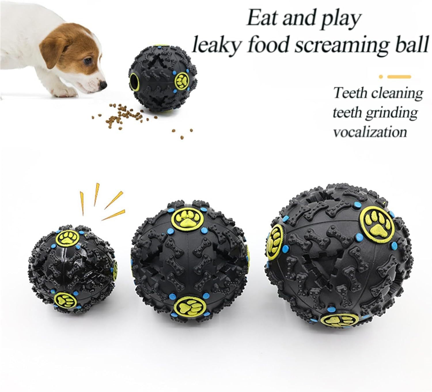 HKM-375507 Dog Food Ball Bite Resistant Toy Puzzle Large And Small Size Pet Supplies