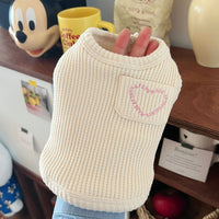 HKM-375635 Lightweight Summer Pet Vest in Oat Grey, Cream White, Baby Blue, Baby Pink - Sizes XS to XL