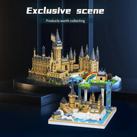 HKM-375635 Magic Castle Micro Particle Building Block Set - Educational 3D Puzzle Toy for Ages 8 and Up