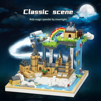 HKM-375635 Magic Castle Micro Particle Building Block Set - Educational 3D Puzzle Toy for Ages 8 and Up