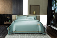 HKM-375827 Cotton Embroidery Four-Piece Bed Sheet Set in Various Sizes