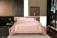 HKM-375827 Cotton Embroidery Four-Piece Bed Sheet Set in Various Sizes