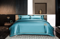 HKM-375827 Cotton Embroidery Four-Piece Bed Sheet Set in Various Sizes