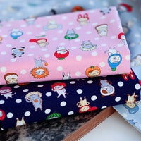 HKM-375891 100% Cotton Fabric for DIY Clothing - Animal Print, Ideal for Apparel and Lining