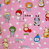 HKM-375891 100% Cotton Fabric for DIY Clothing - Animal Print, Ideal for Apparel and Lining